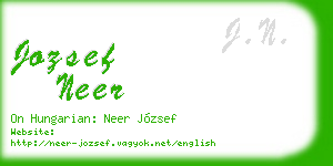 jozsef neer business card