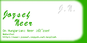 jozsef neer business card